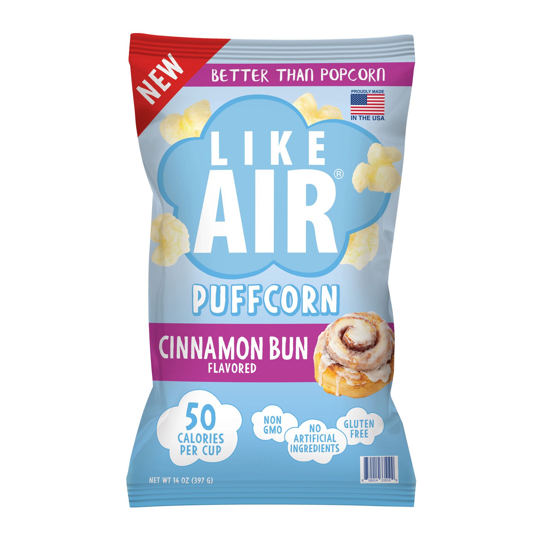 Like Air Snacks - 50% LESS SUGAR than the leading kettlecorn! See