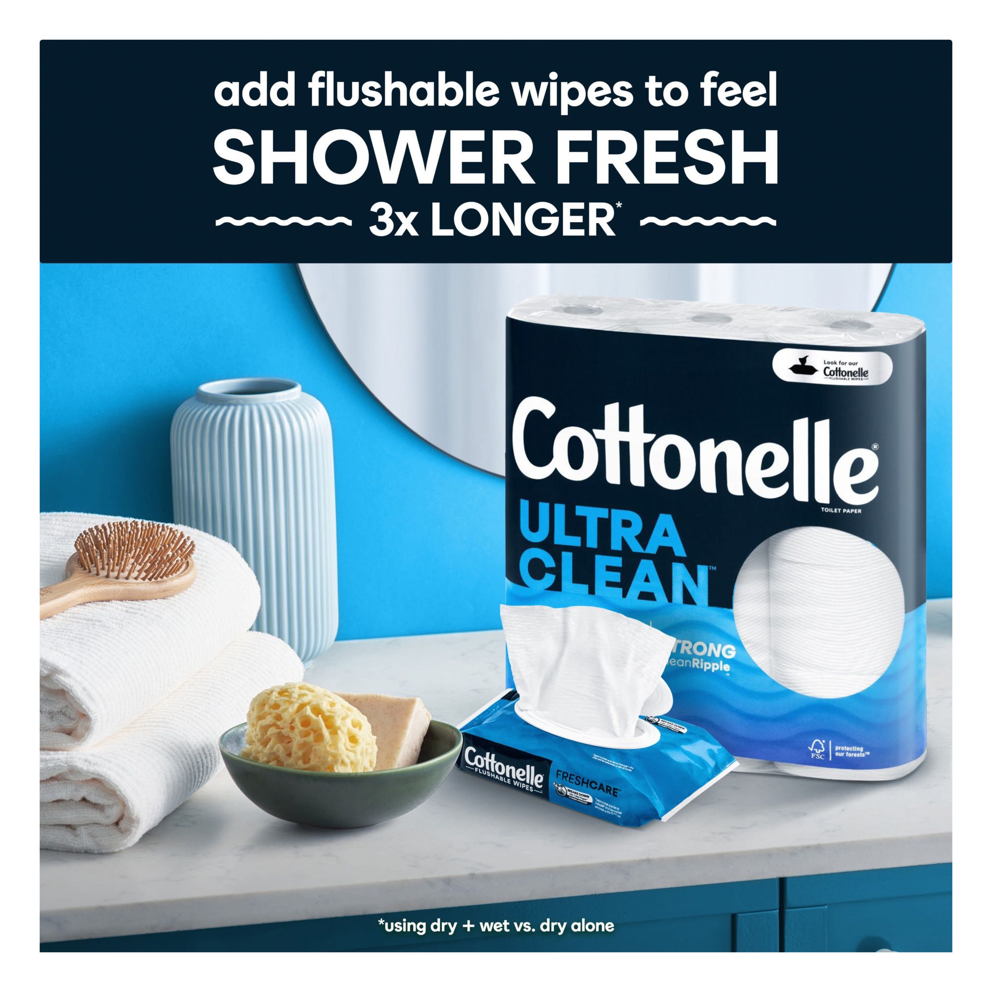 Cottonelle Ultra Comfort Bath Tissue, 2-Ply, 268 Sheets, 36 Rolls