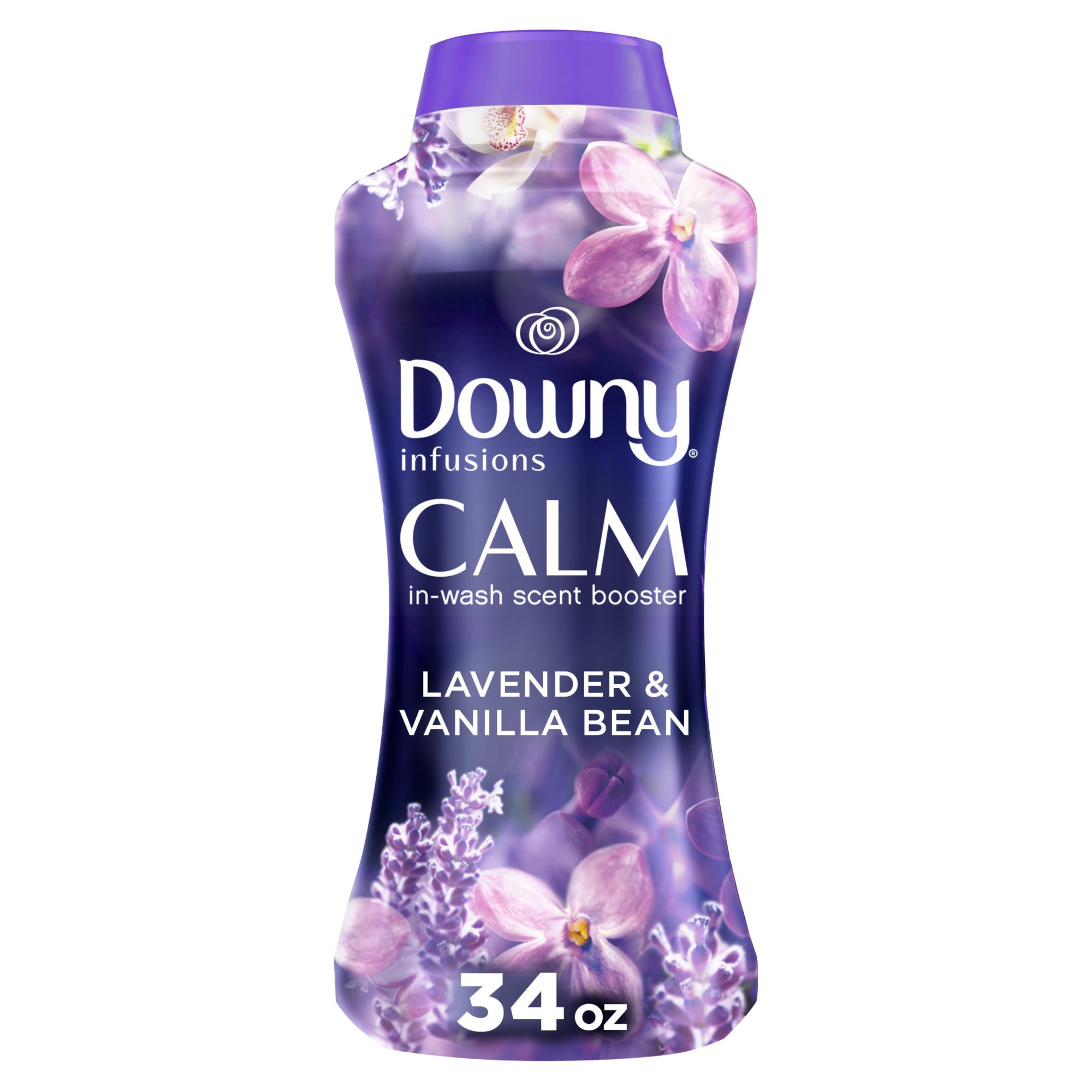 Downy Infusions Calm In Wash Scent Booster Beads, 34 oz., Lavender &  Vanilla Bean
