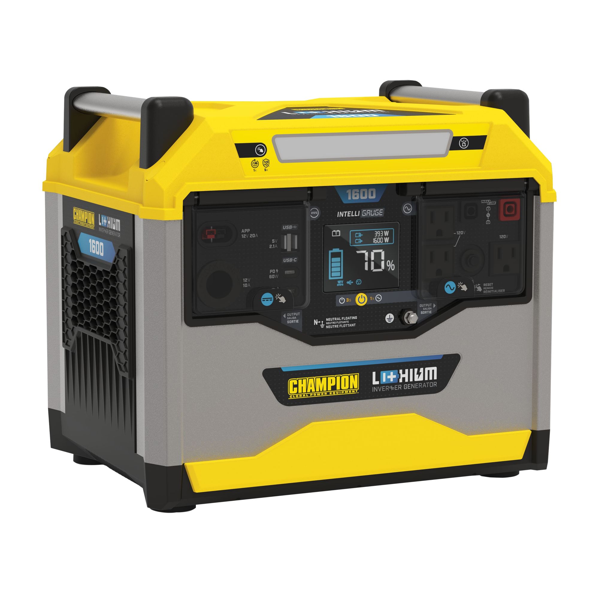 Champion 1638-Wh 3200W Starting/1600W Lithium-Ion Backup Battery for Solar  Generator Portable Power Stations