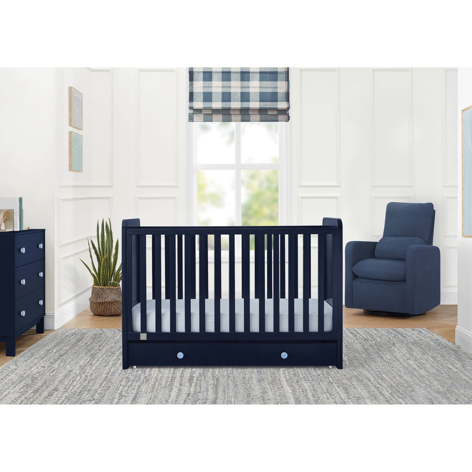 BabyGap by Delta Children Graham 4-in-1 Convertible Crib, Blue | BJ's ...