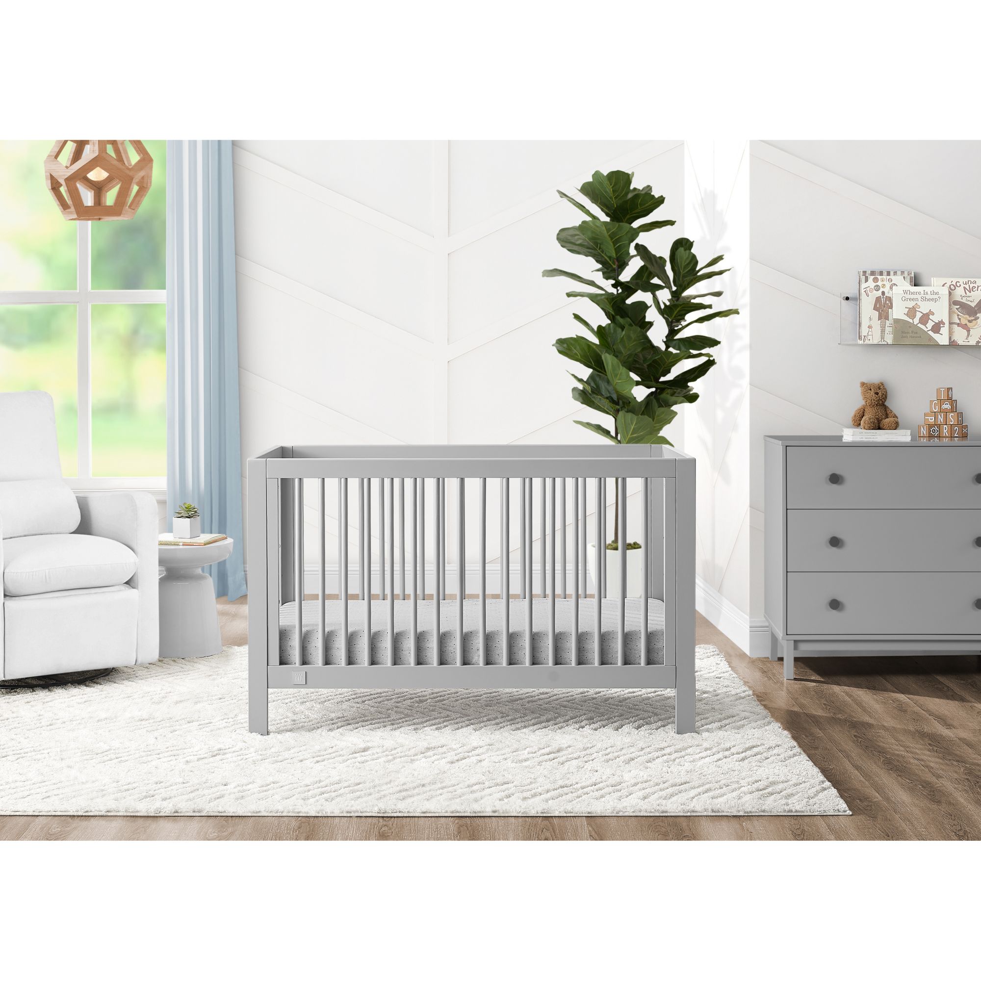 Pottery barn gray crib on sale