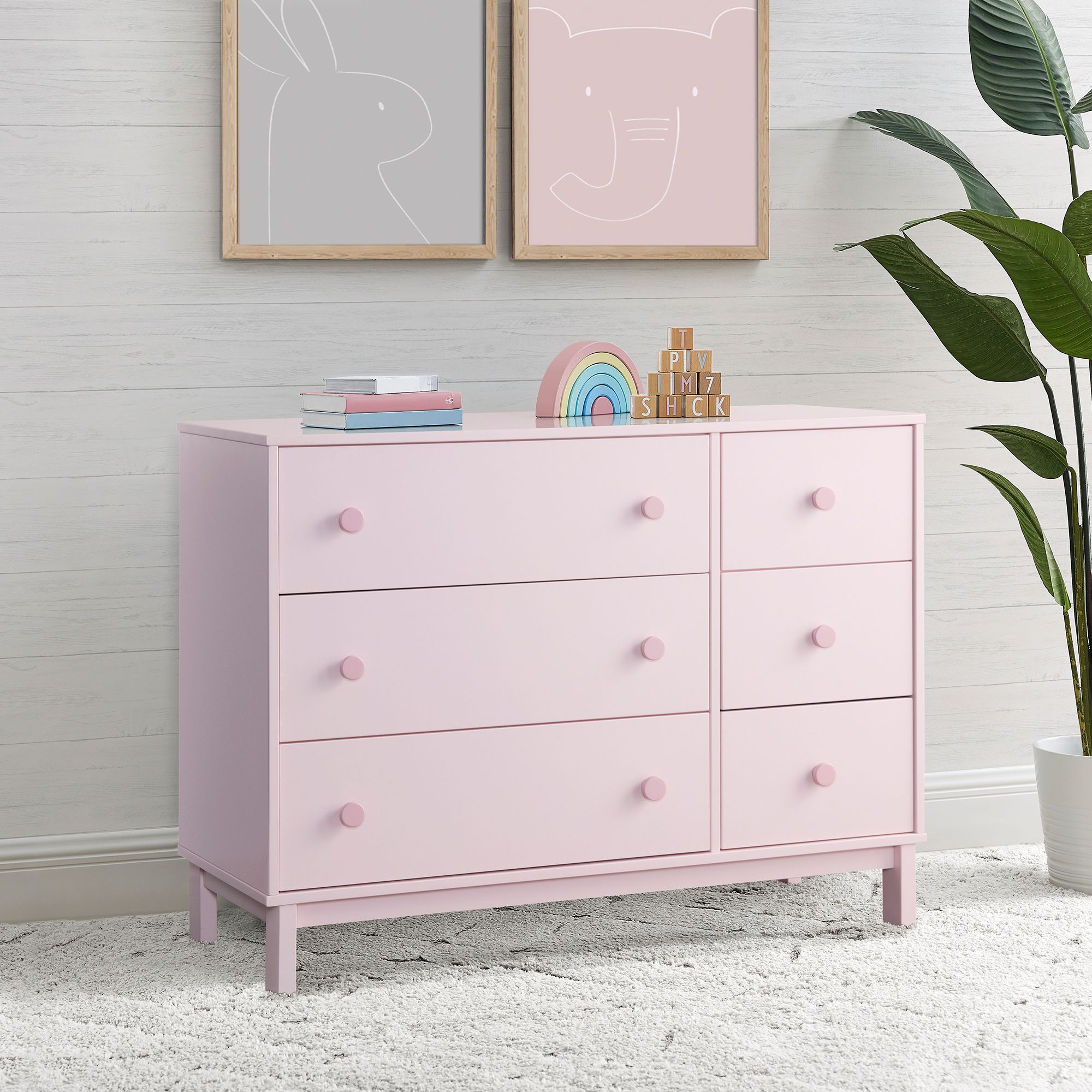 Pink kids hot sale dresser