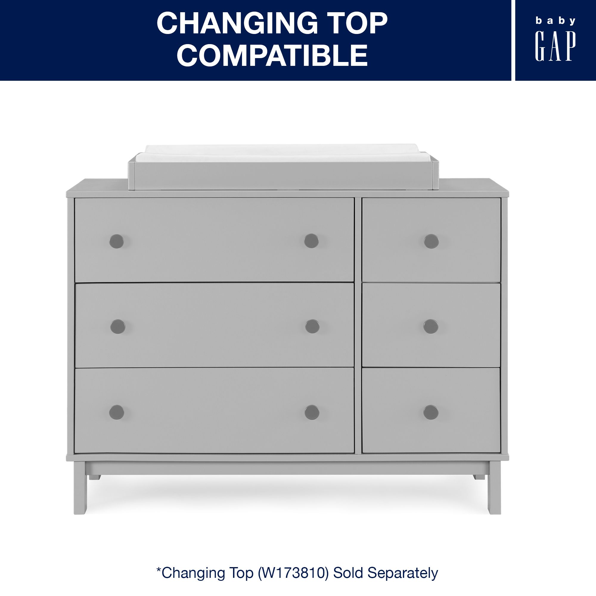 Dark grey 2024 changing table