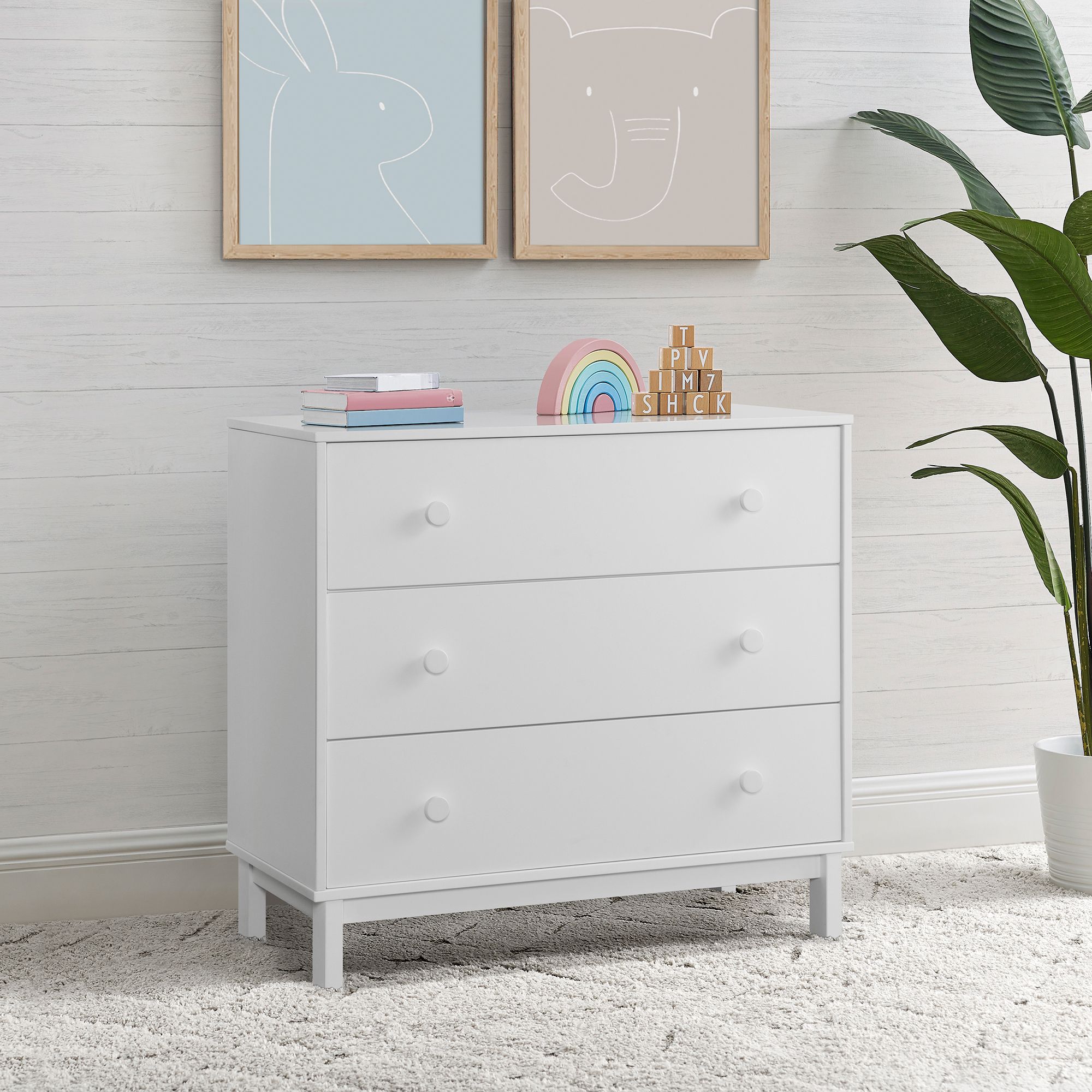 Delta children on sale white dresser