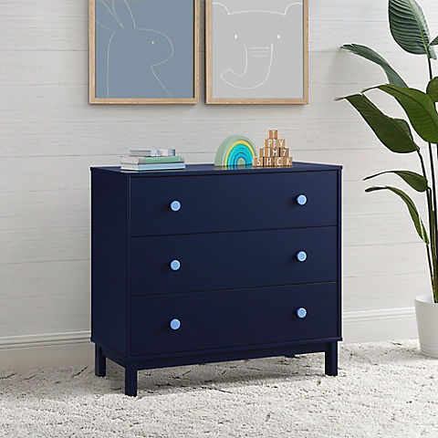 BabyGap by Delta Children Legacy 3 Drawer Dresser - Navy/Light Blue