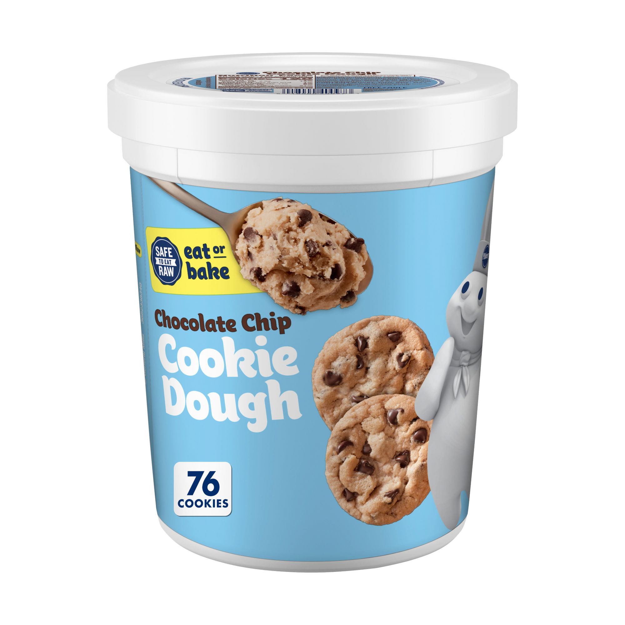 Pillsbury Chocolate Chip Cookie Dough Tub, 76 oz. - BJs WholeSale Club