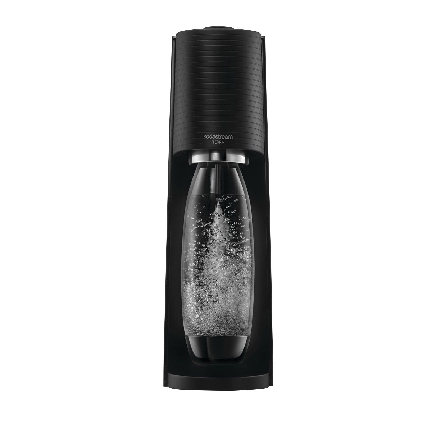 SodaStream E-Terra Bundle with Extra CO2 Cylinder and Carbonating Bottles  Black