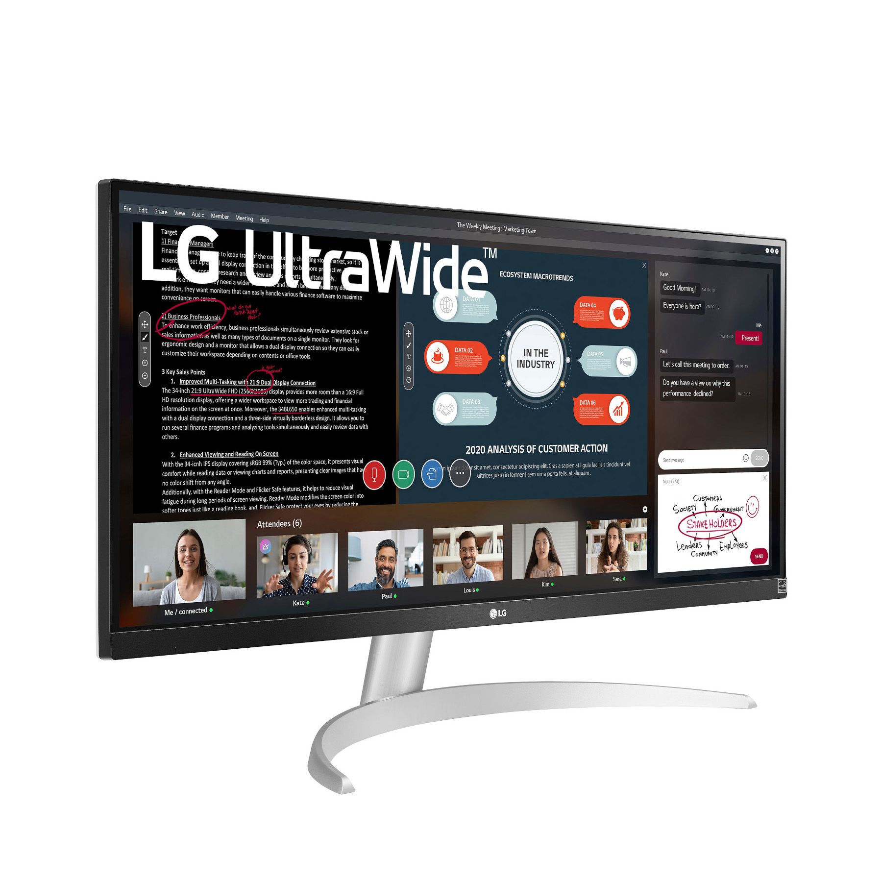 LG 29” IPS LED UltraWide FHD 100Hz AMD FreeSync Monitor with HDR