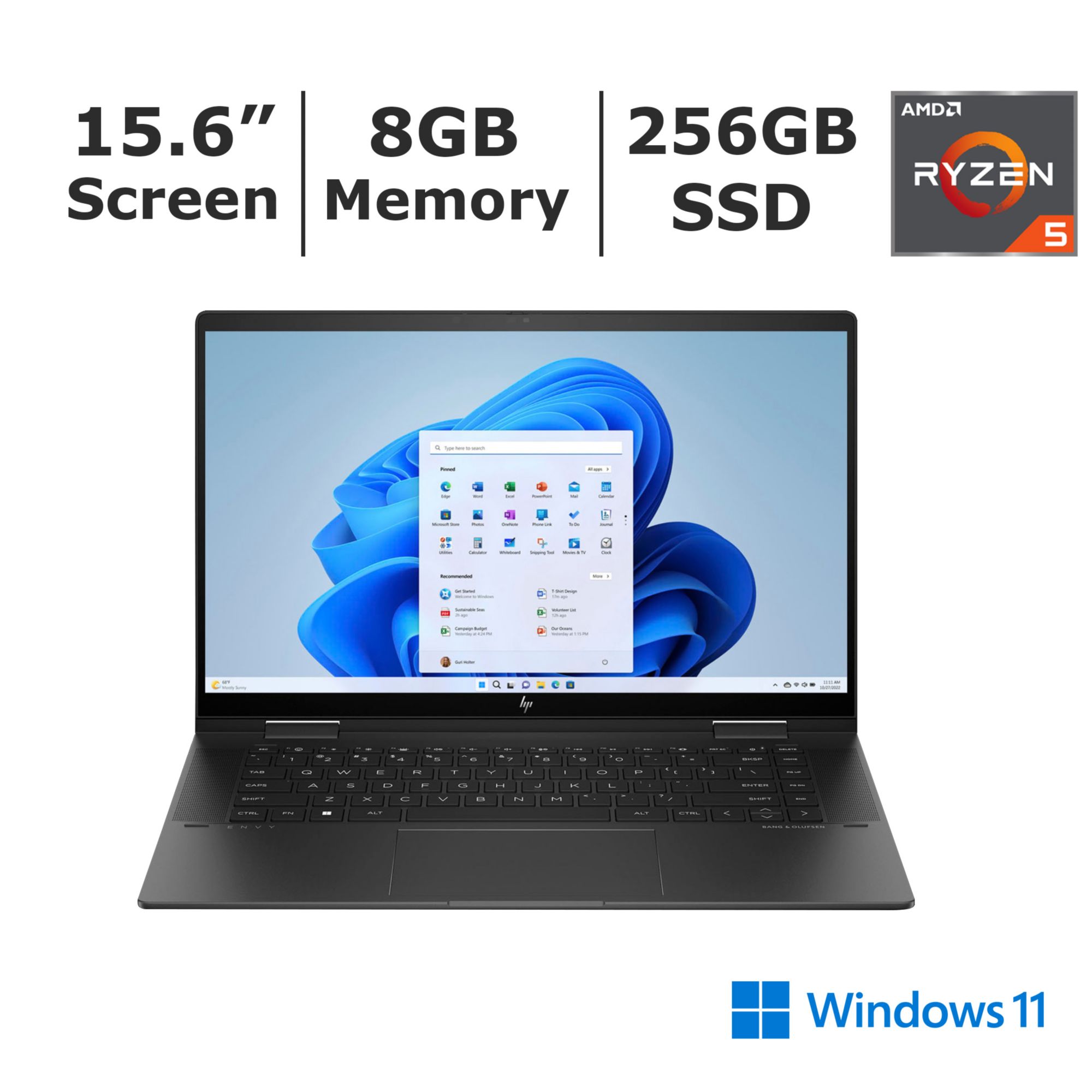 HP 17.3 Touchscreen Laptop - AMD Ryzen 7 7730U - Windows 11