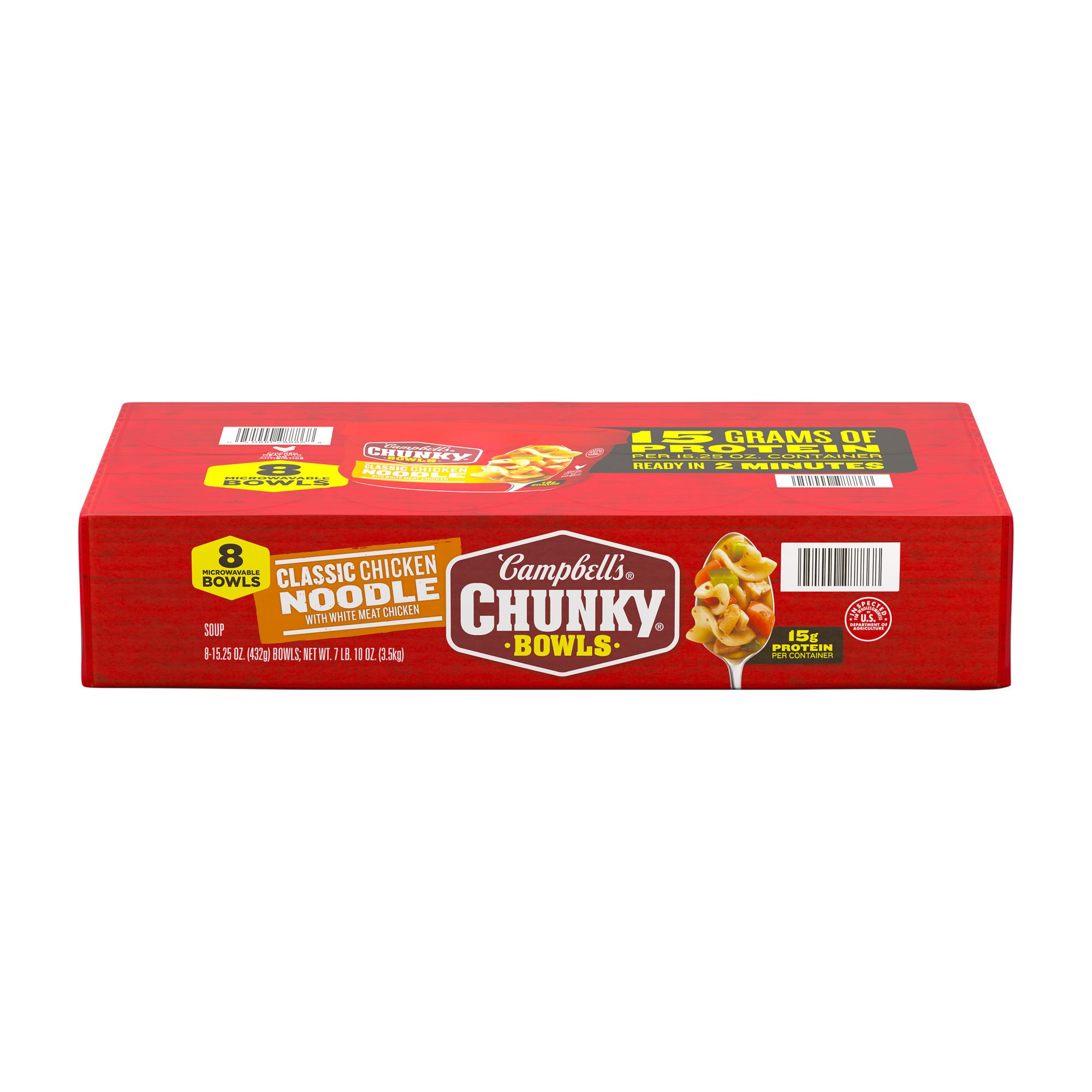 Campbell's Double Noodle Soup Microwavable Bowl With Original