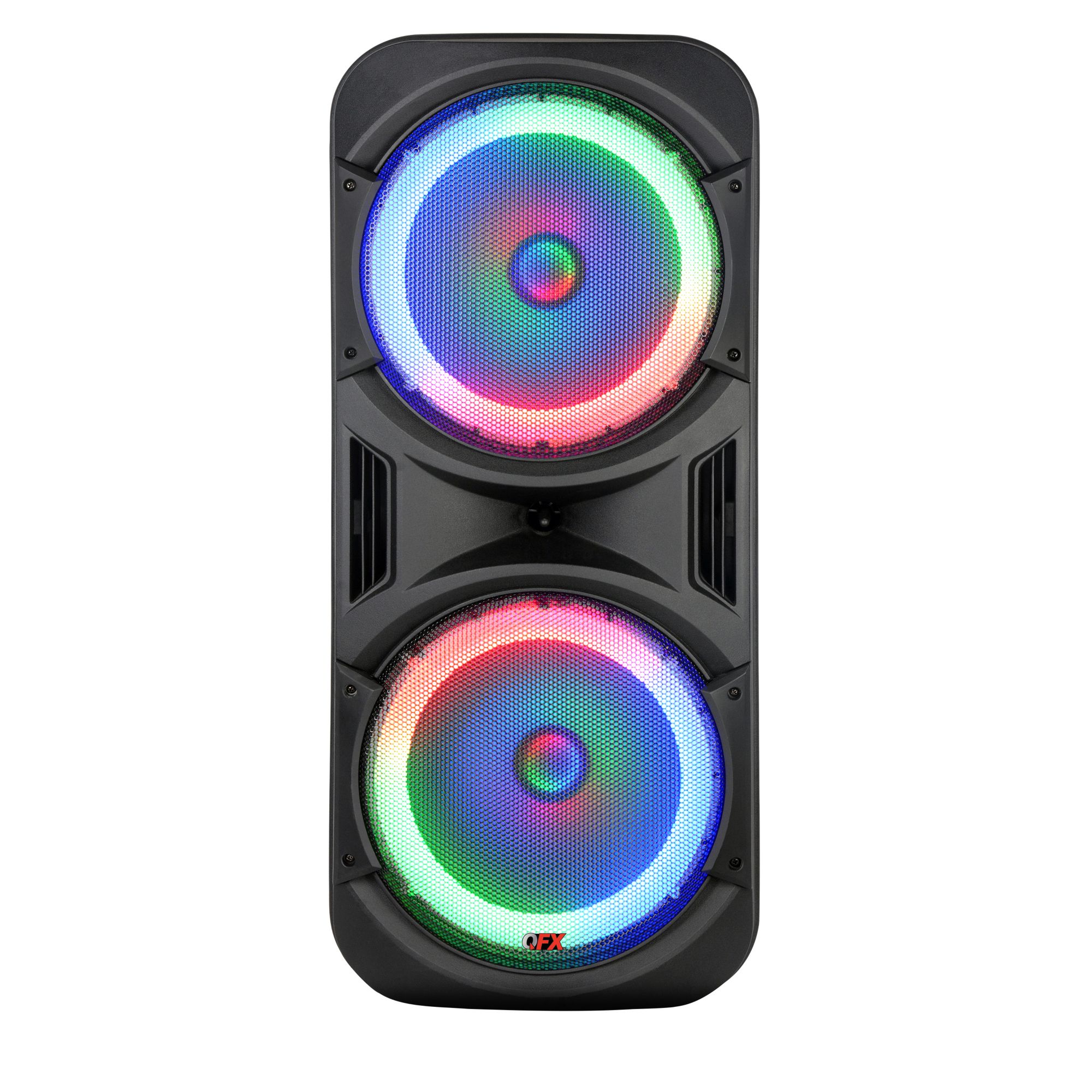 Qfx rechargeable party hot sale speaker with lights