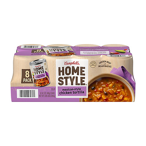 Campbell's Home Style Mexican-Style Chicken Tortilla Soup, 8 pk./16.1 oz.