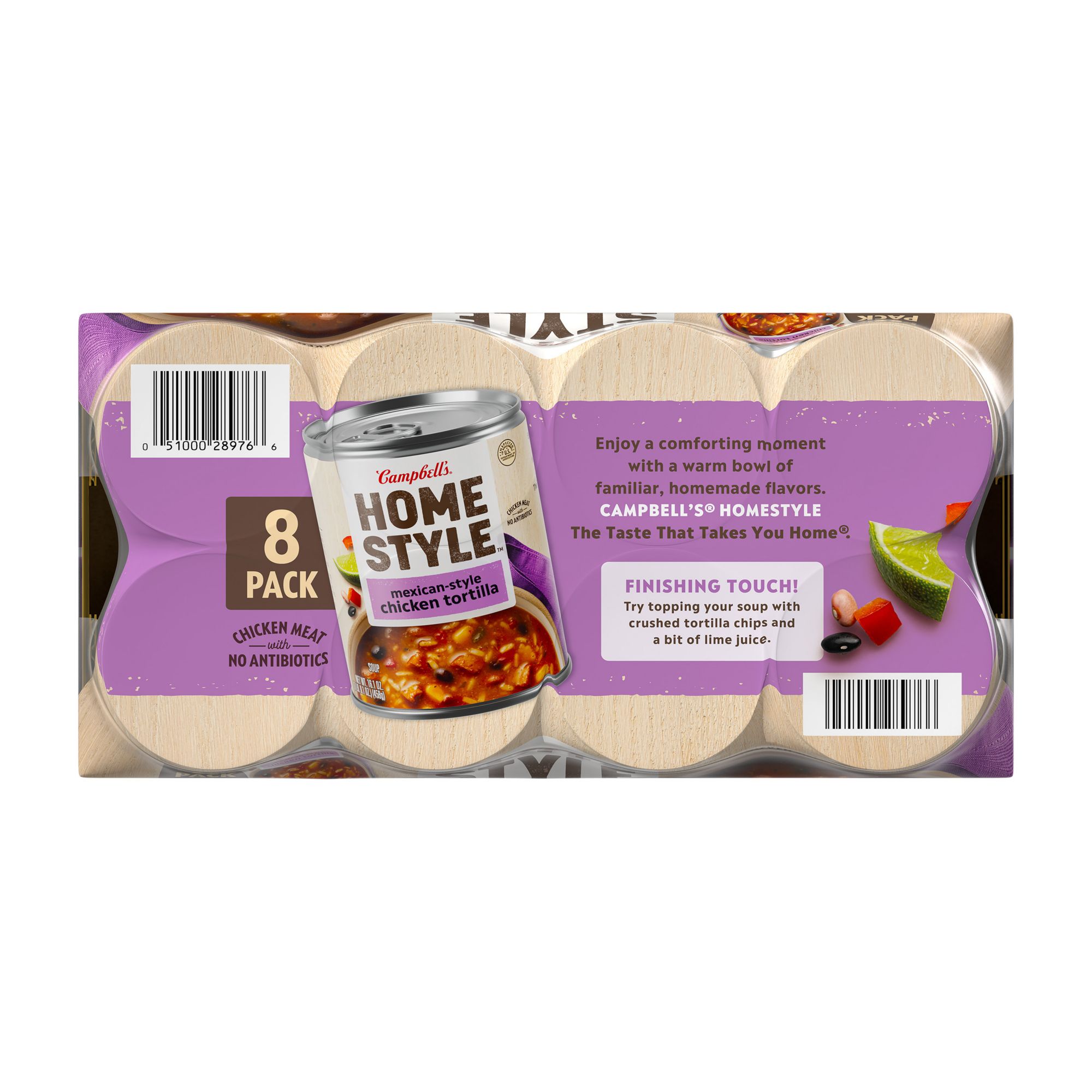 Campbell's Homestyle Mexican-Style Chicken Tortilla Soup, Cans, 8 pk./16.1 oz.