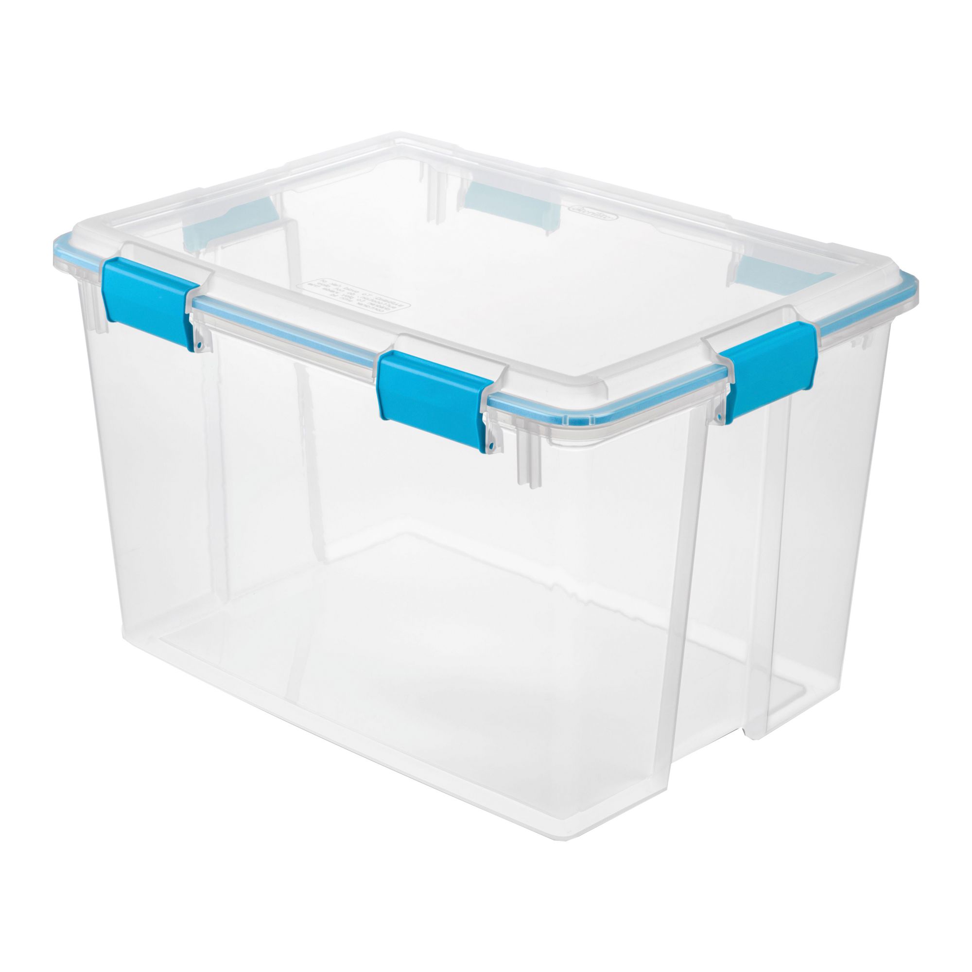 Sterilite Wheeled Gasket Storage Box, Clear, 120 qt.