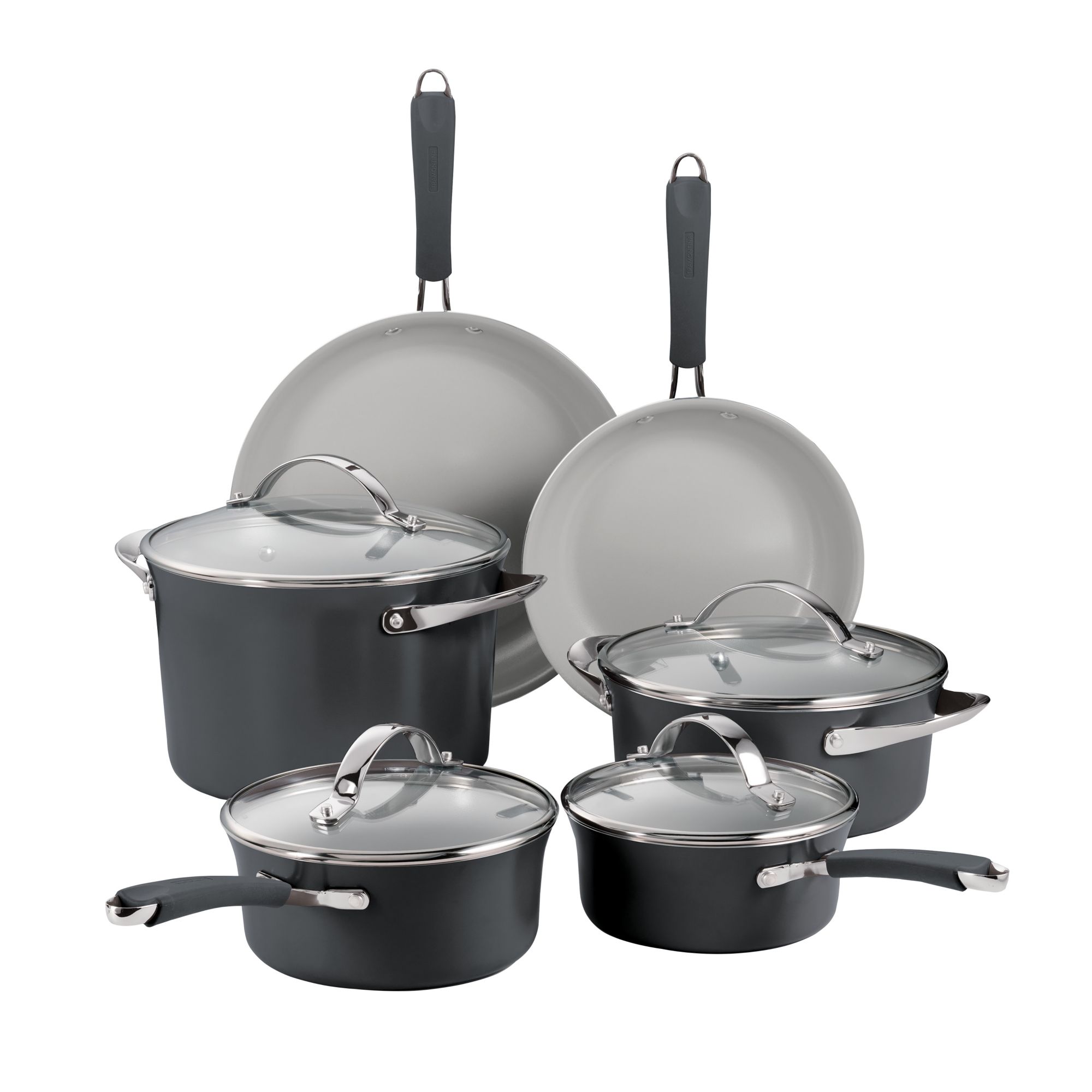 Tramontina Fiora 10 Pcs. Cold Forged Ceramic Nonstick Cookware Set