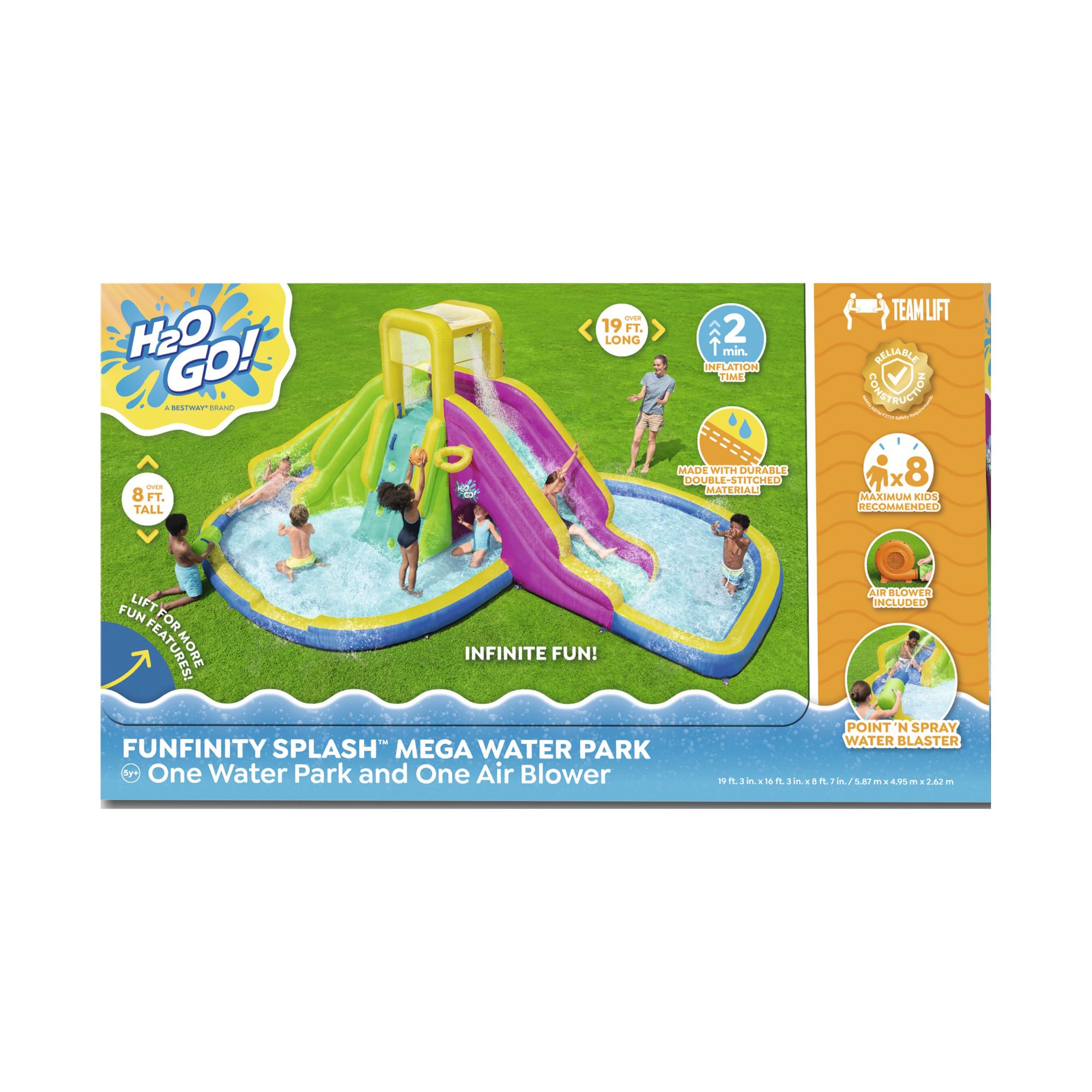 H20GO! Funfinity Splash Kids Inflatable Water Park