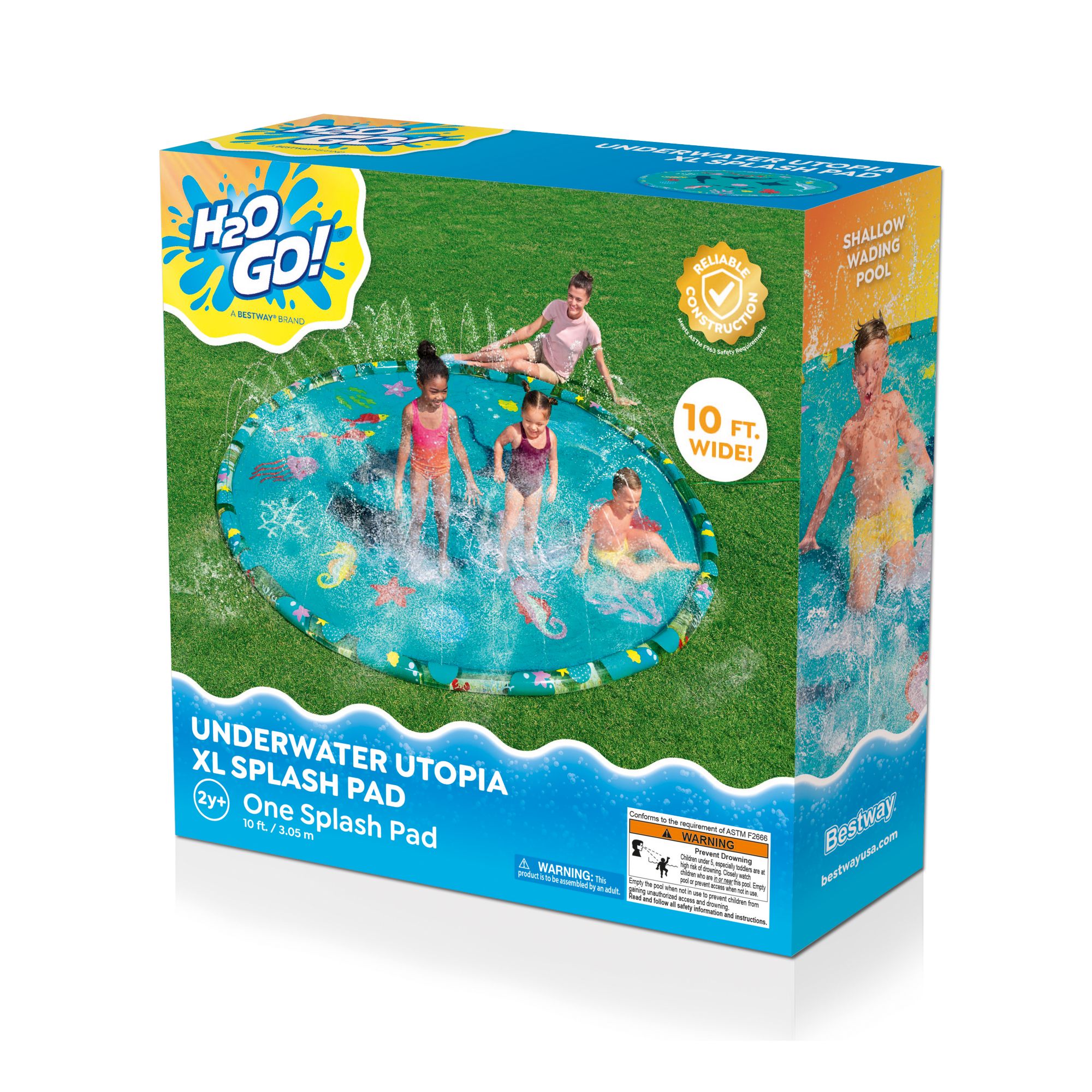 H2OGO! 10' Underwater Utopia Kids XL Sprinkler Splash Pad