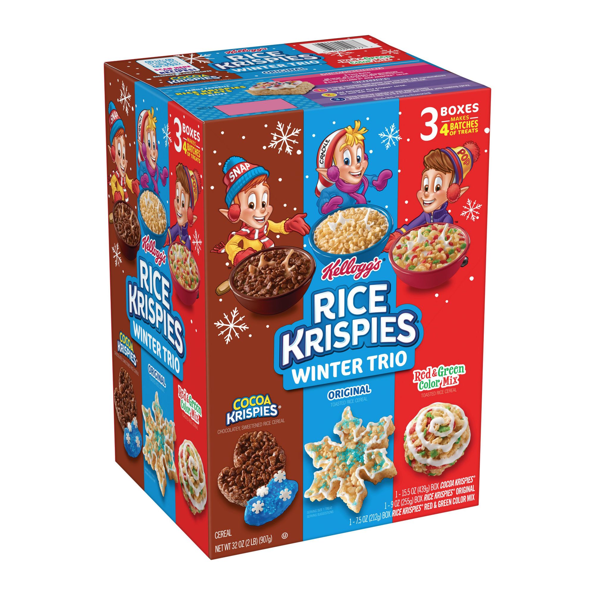 Kellogg's Rice Krispies Original Breakfast Cereal, Family Size, 18oz Box