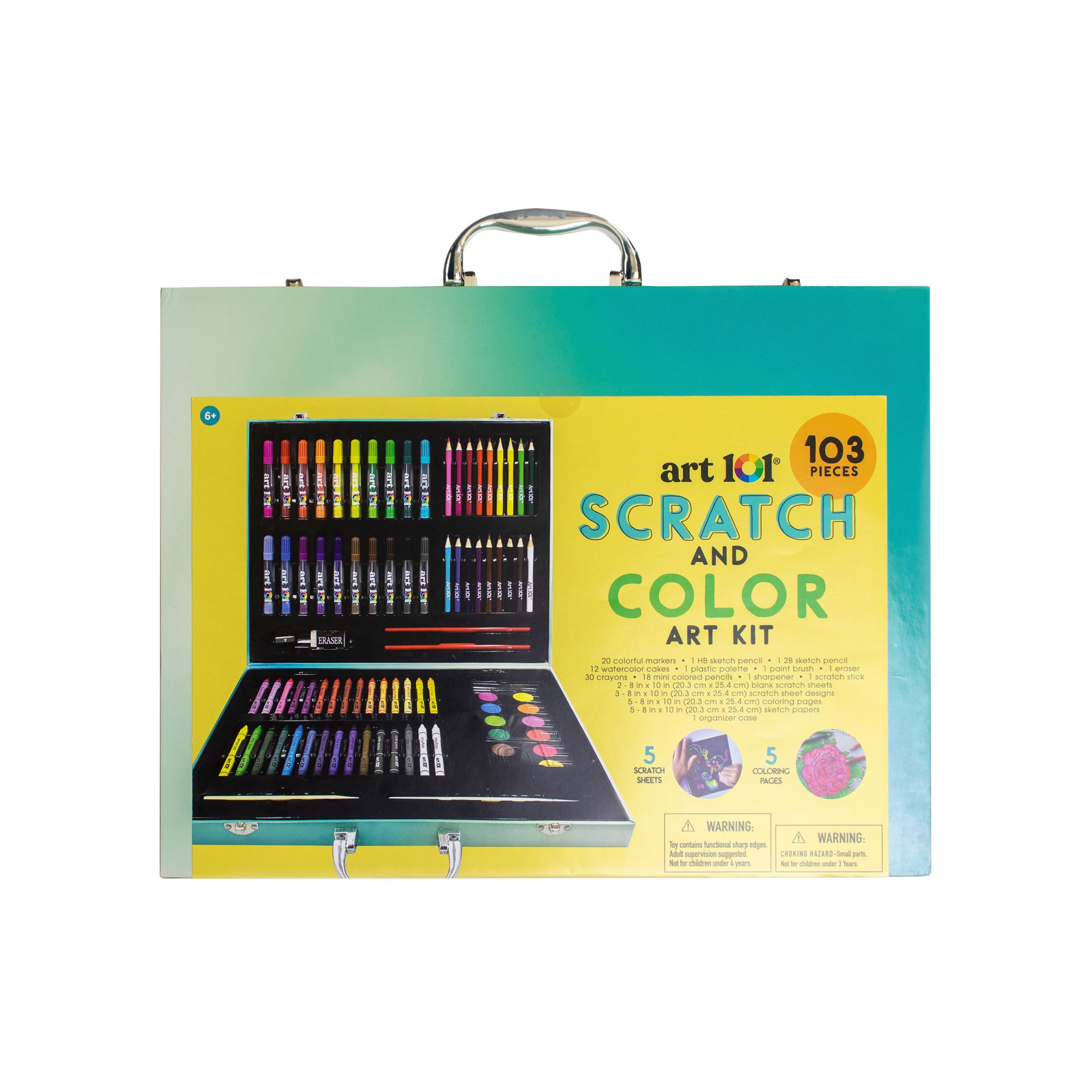 Mini Colored Pencil Set of 12 with Sharpener and Eraser in Plastic Case -  Wet Paint Artists' Materials and Framing