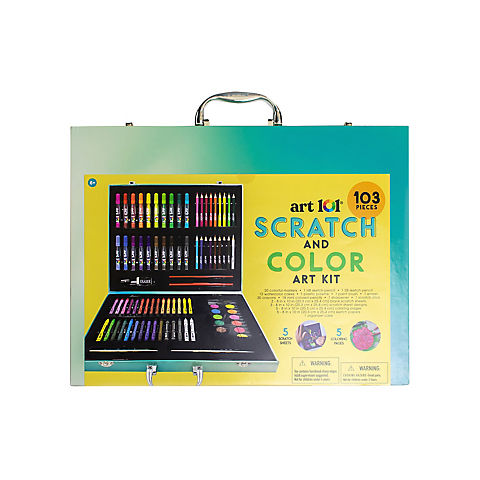 Art 101 Scratch and Color Art Kit with 103-Pc.
