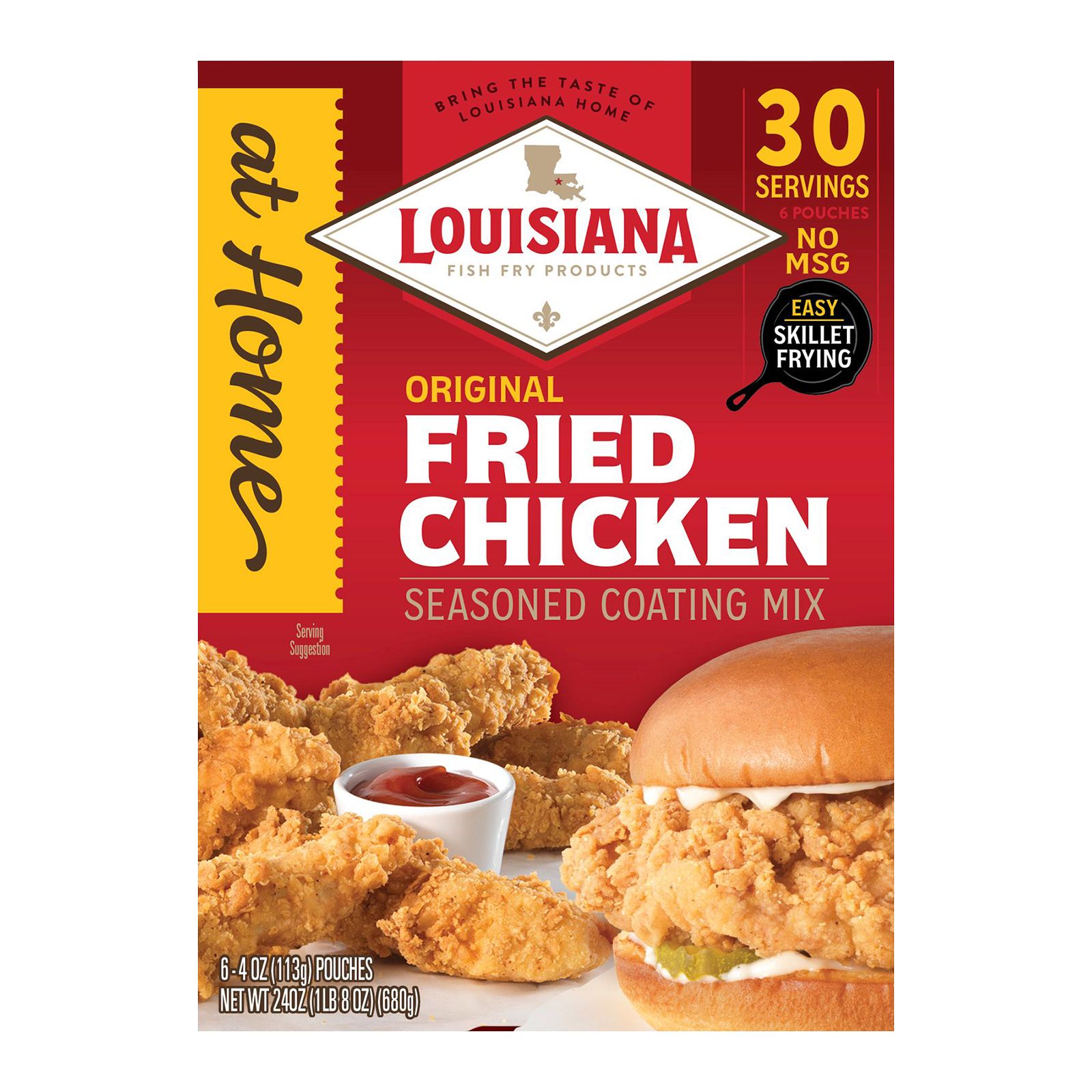 Louisiana Fish Fry At Home Original Fried Chicken Coating Mix, 6 pk./4 oz.