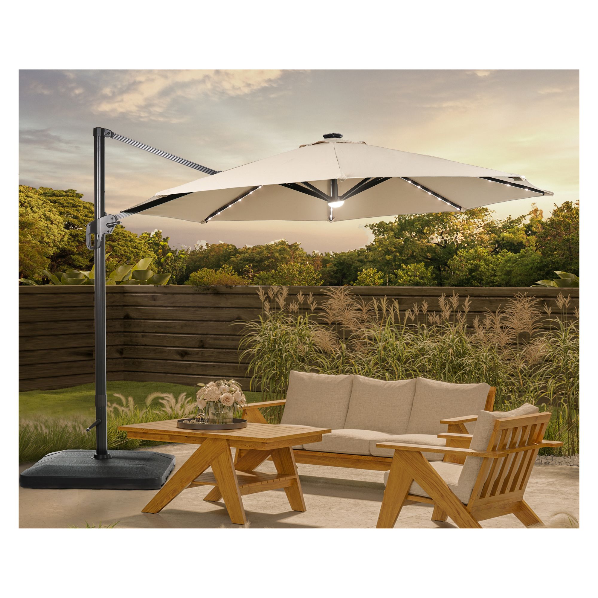 The Smart, Rechargeable Patio Umbrella Light