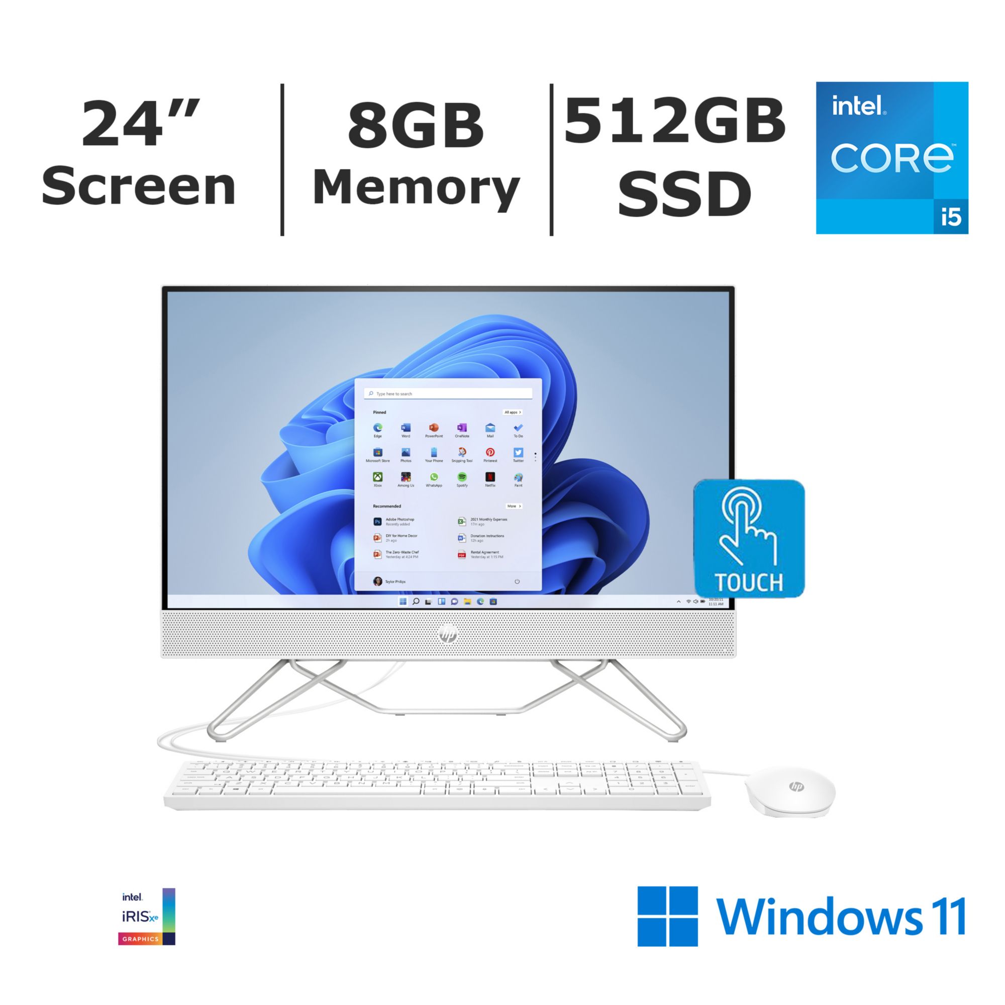 ALL IN ONE PC HP 24- CORE I5-1135G7 8GB RAM, 512GB SSD – Dabakh