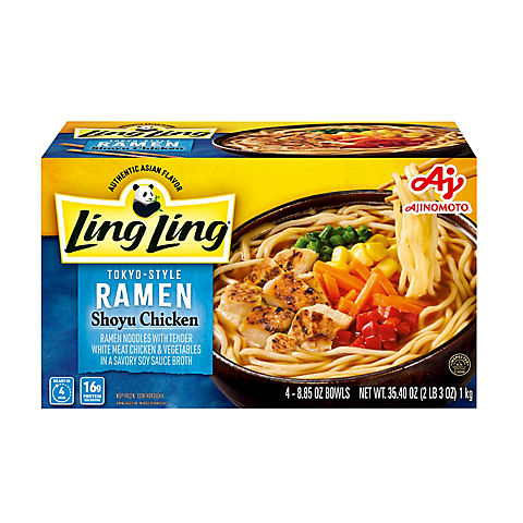 Ling Ling Shoyu Chicken Tokyo Style Ramen, 4 ct./8.85 oz.