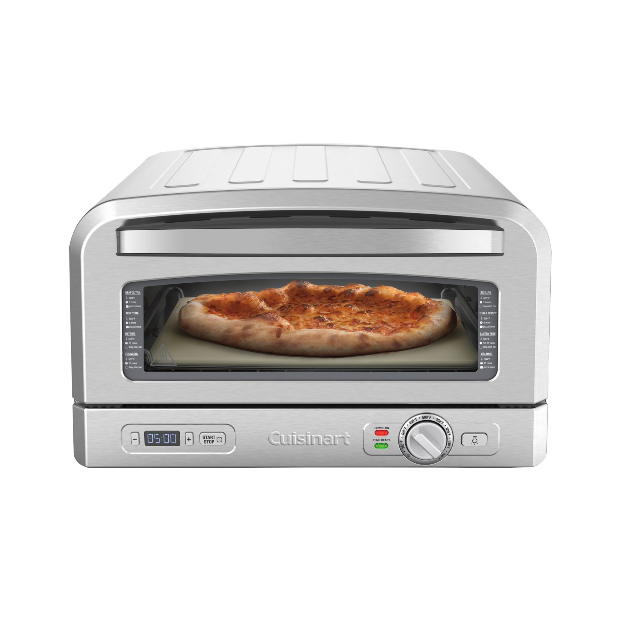 BLACK+DECKER 5-Minute Pizza Oven and Snack Maker, Stainless Steel