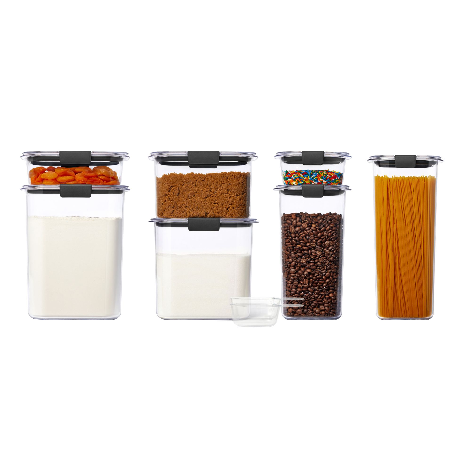 14-Piece Airtight Food Storage Containers Set with Lids for Flour, Sug