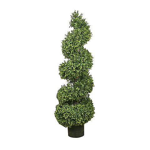 Winward 45" Boxwood Spiral Tree Decorative Artificial Plant