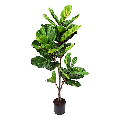 Winward 56" Fiddle Leaf Plant Tree Decorative Artificial Plant
