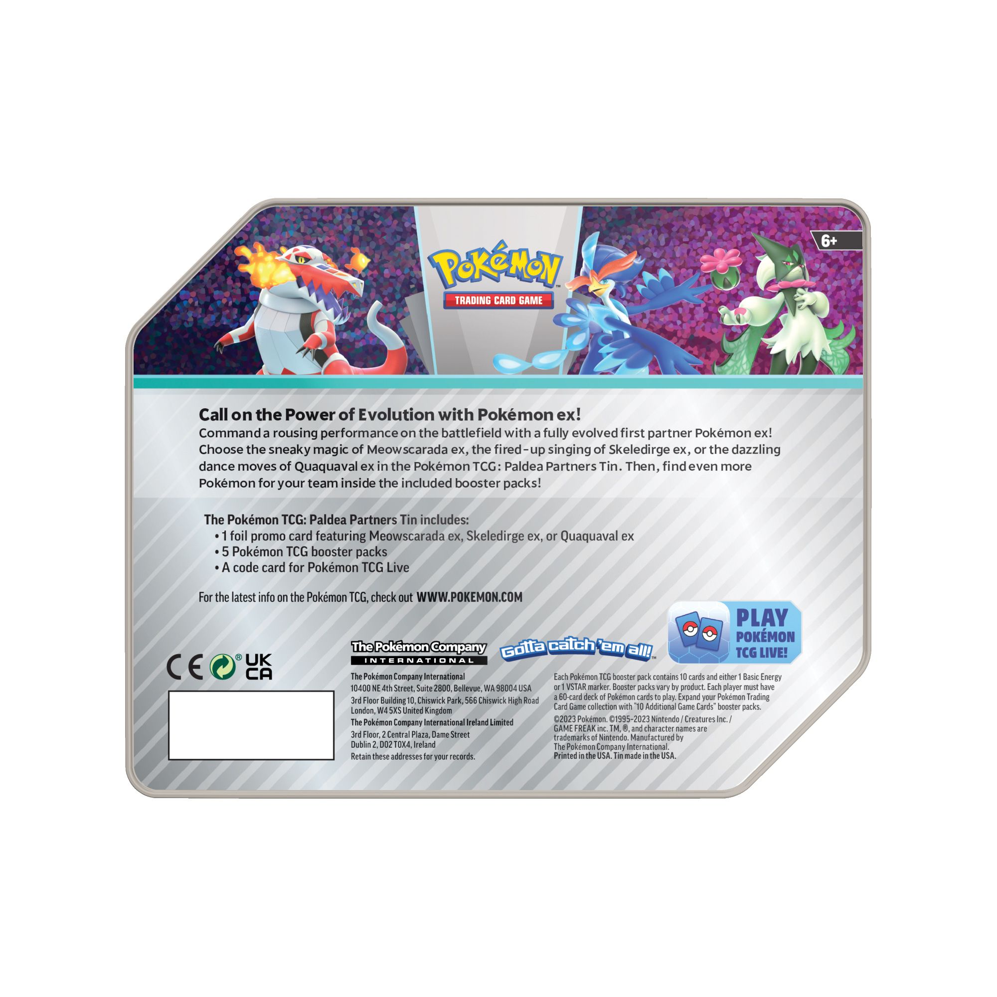 Pokemon Trading Card Game: Pokemon GO Tins (1 of 3 tins chosen at