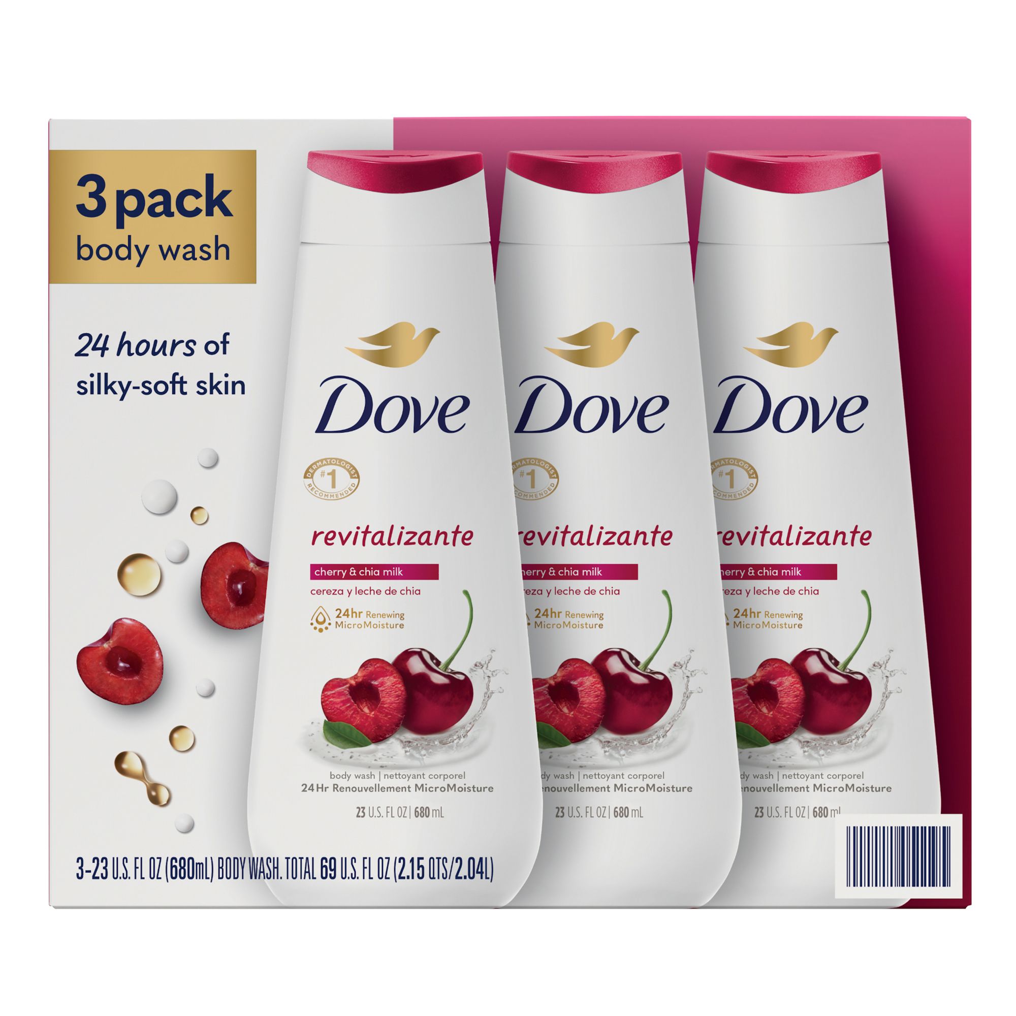 Dove Shower Gel rejuvenating cherry & chia milk, 450 mL – Peppery Spot