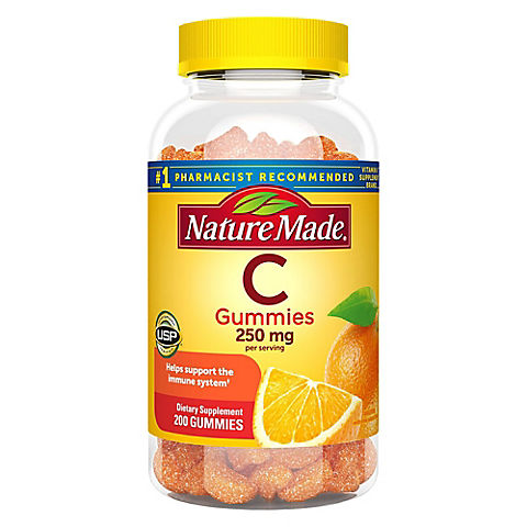 Nature Made Vitamin C Gummies 250 mg, 200 ct.