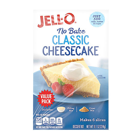 Jell-O No Bake Real Cheesecake Mix, 3 pk.