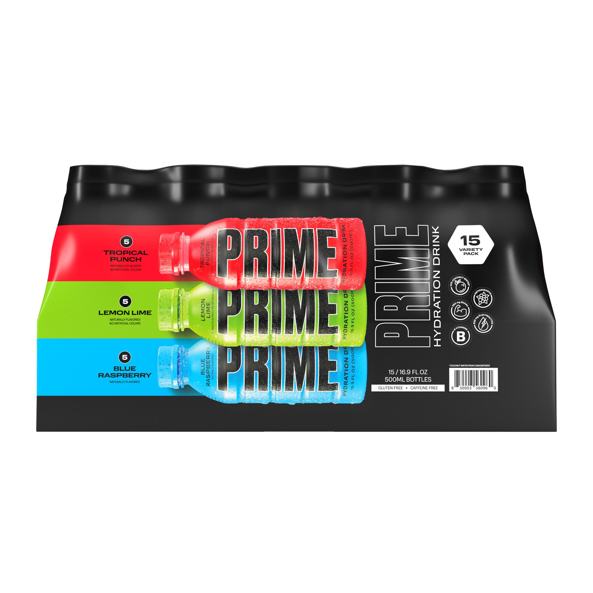 Prime Hydration Drink Variety Pack, 15 pack/16.9 fl. oz
