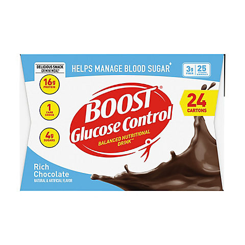 Boost Glucose Control Rich Chocolate Nutritional Shake, 24 ct./8 fl. oz.