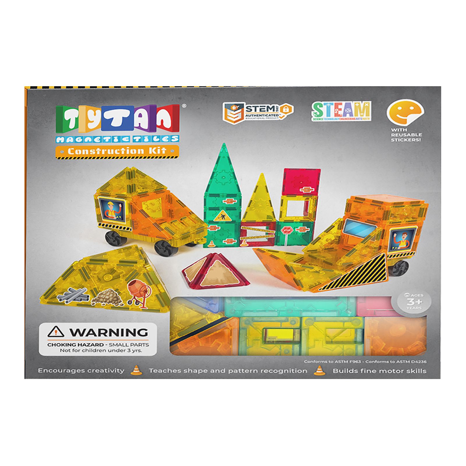 Magnetic tiles best sale construction set