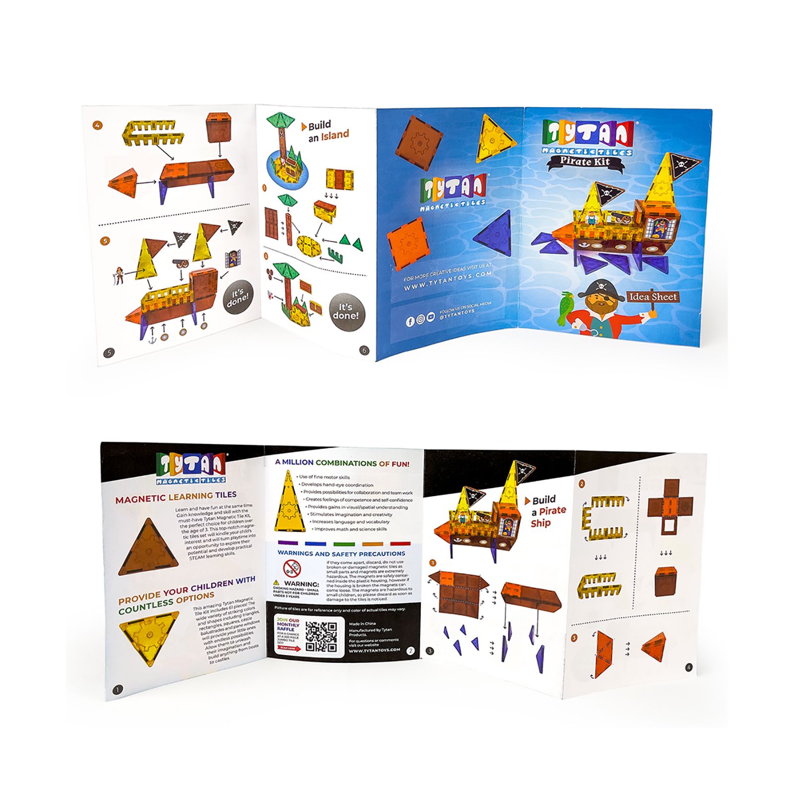 Tytan 60-Pc. Magnetic Learning Tiles