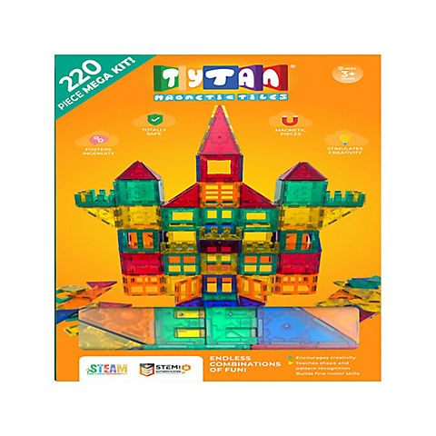 Tytan 220-Pc. Supersized Magnetic Tiles and Building Blocks Set