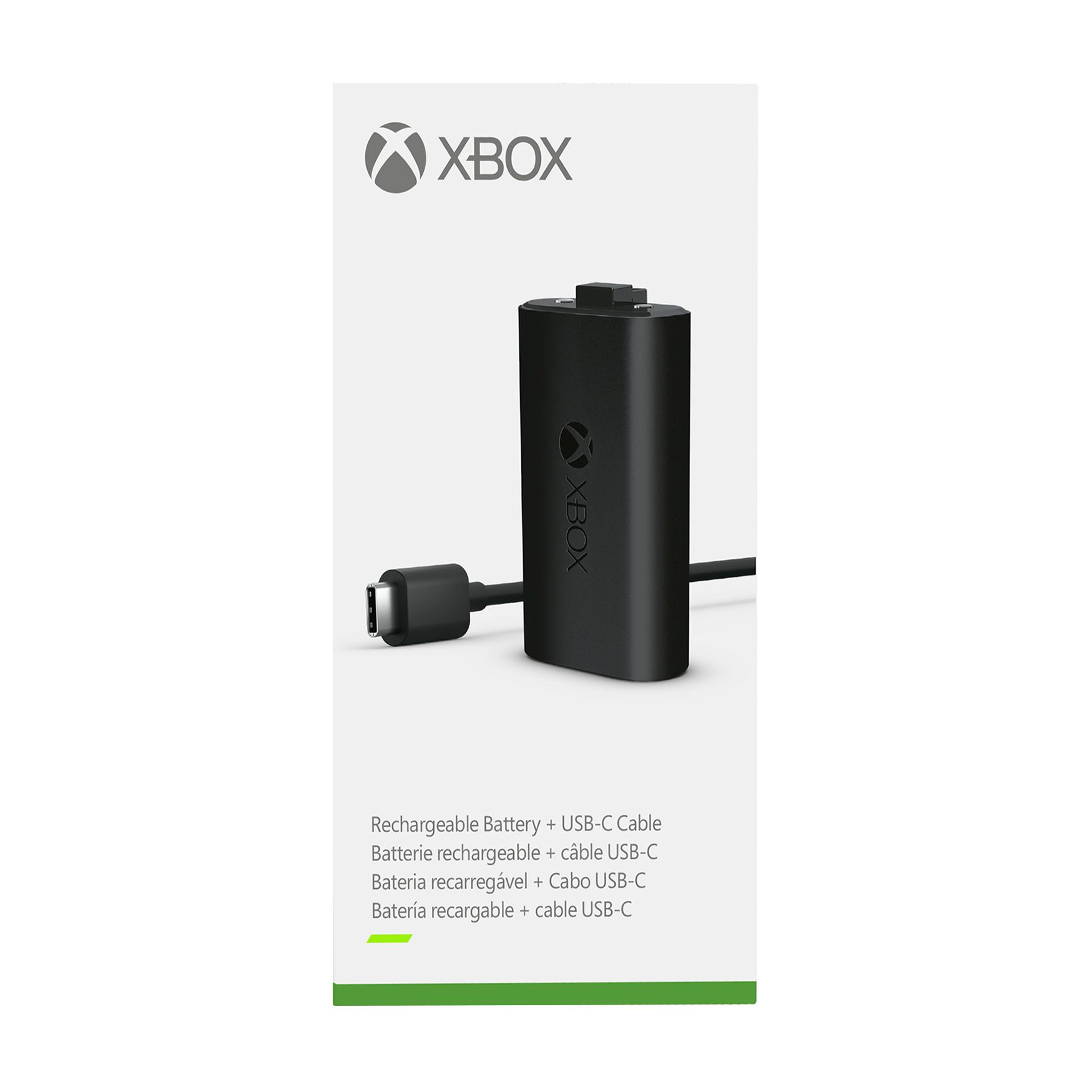 Play and Charge Kit. Xbox Rechargeable Battery + USB-C Cable