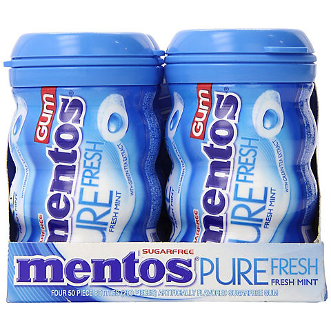Mentos Pure Fresh Gum, 4 pk./50 ct.
