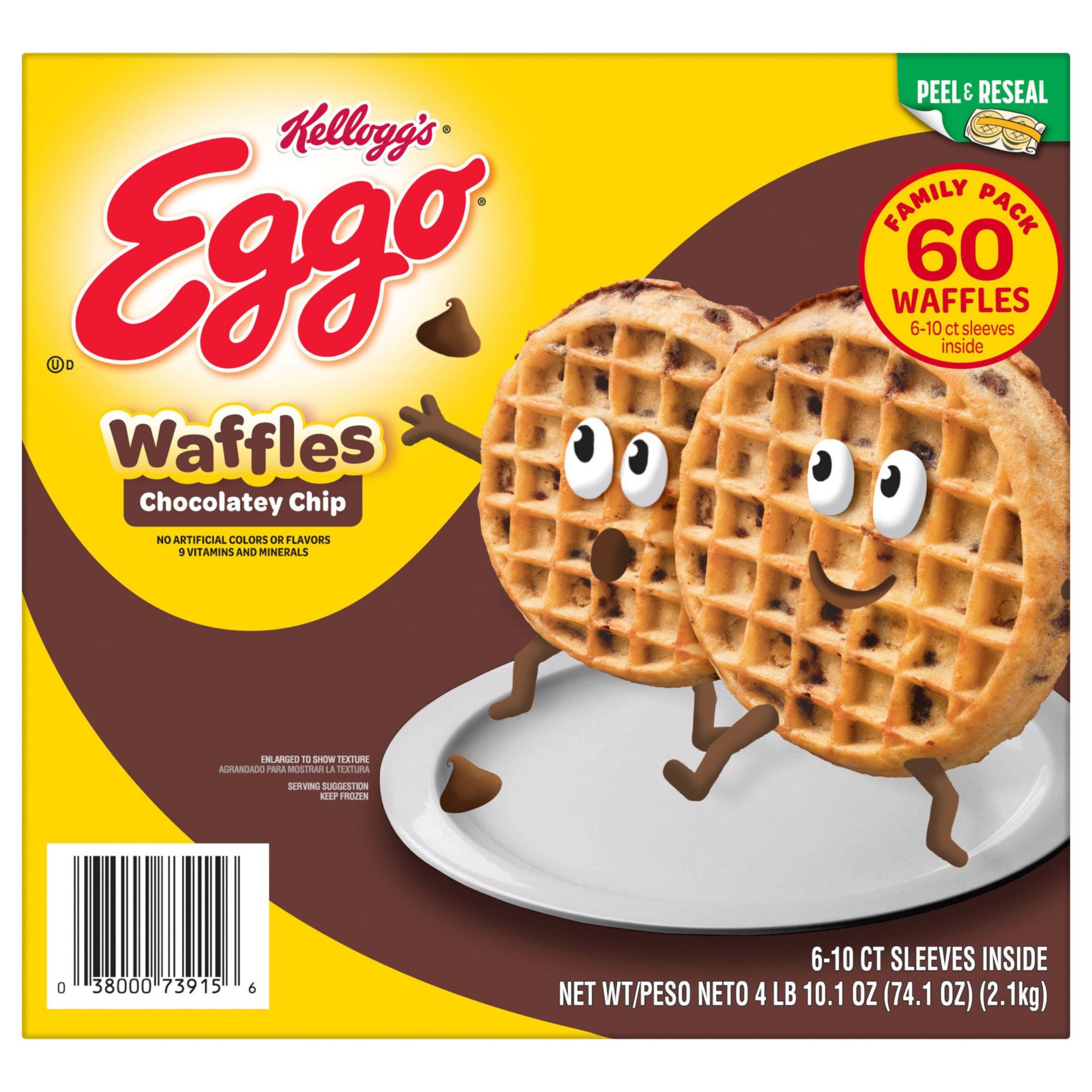 Kellogg S Eggo Chocolate Chip Waffles Bjs Wholesale Club