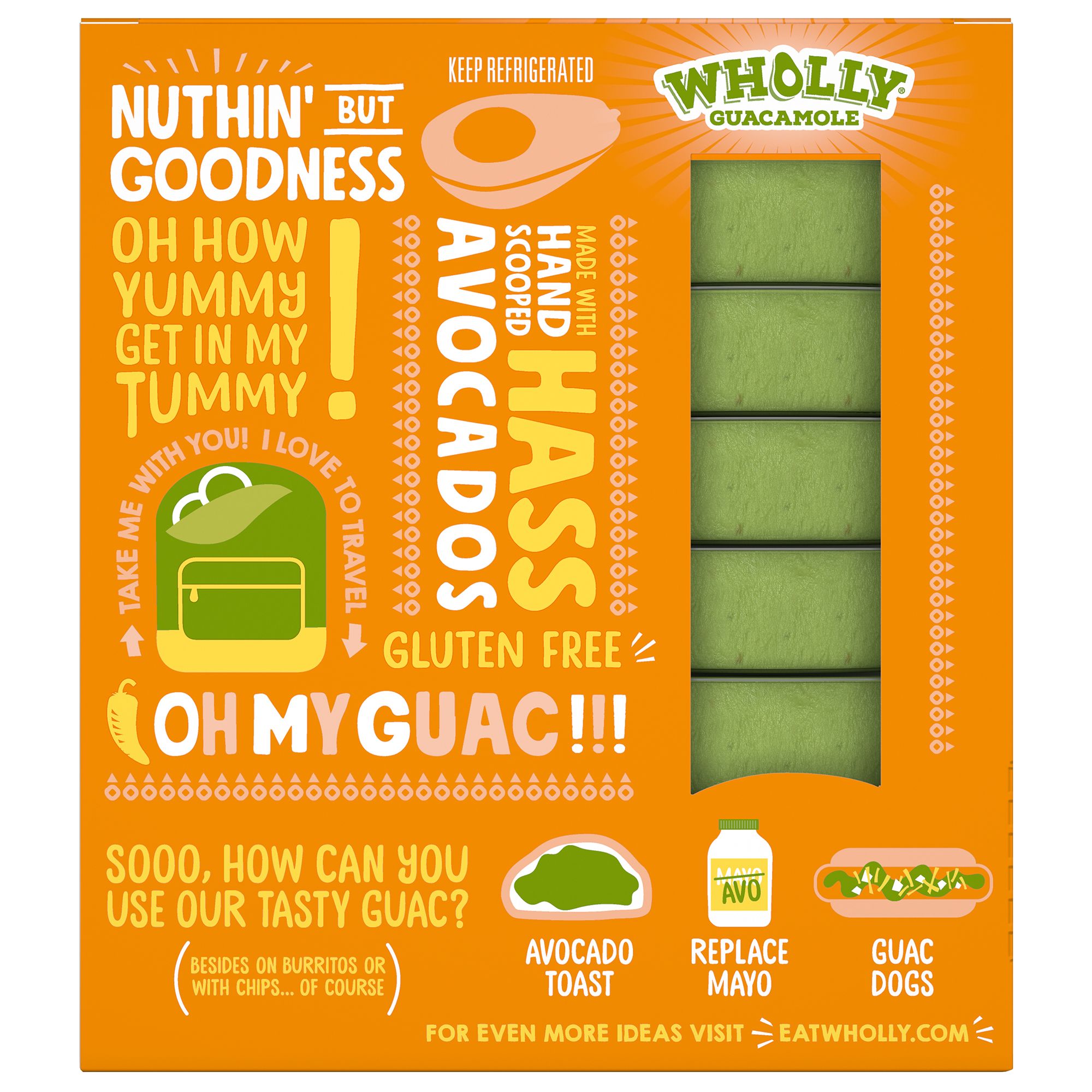 Wholly Guacamole Chunky Avocado Minis Snack Packs