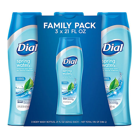 Dial Spring Water Body Wash, 3 ct.