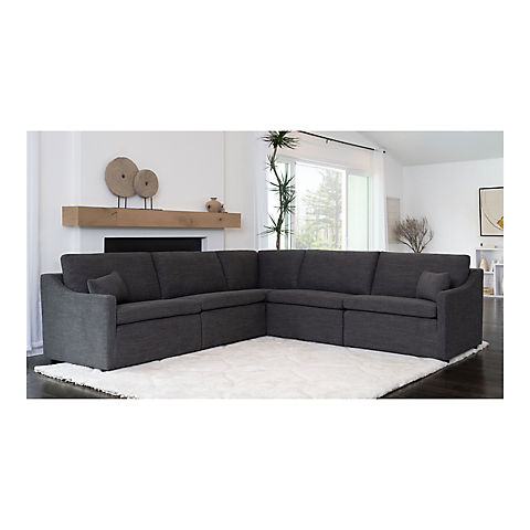 Abbyson Clarissa Stain-Resistant 5-Pc. Modular Sectional