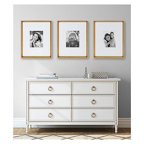 Kate and Laurel Calter Modern Wall Picture Frame Set - Gold