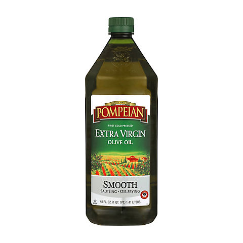 Pompeian Smooth Extra Virgin Olive Oil, 48 oz.